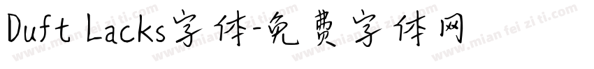Duft Lacks字体字体转换